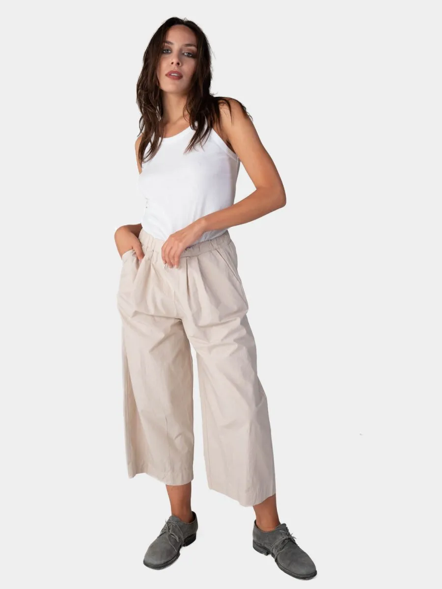 Elastic Waist Organic Cotton Culottes