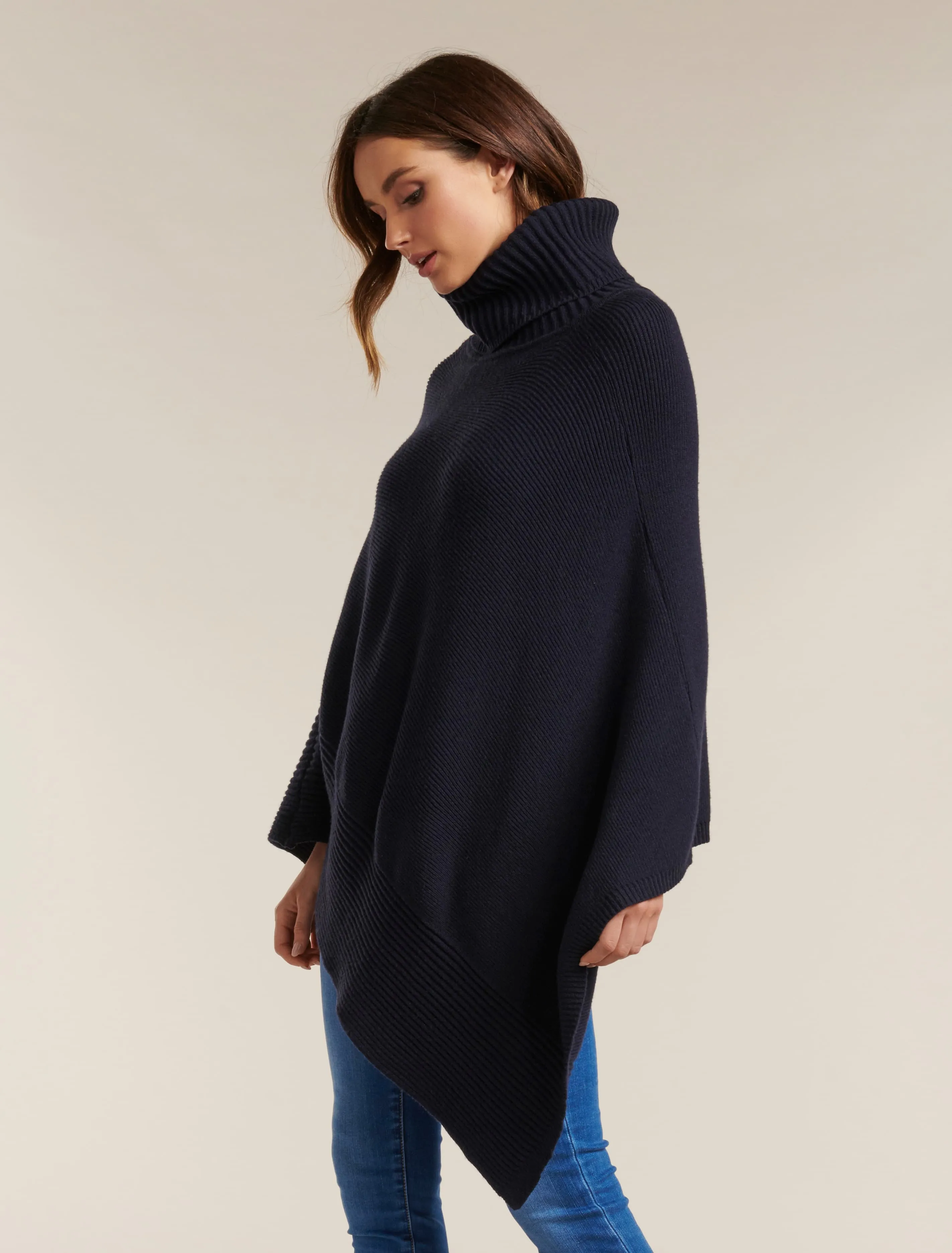 Eve Roll Neck Poncho