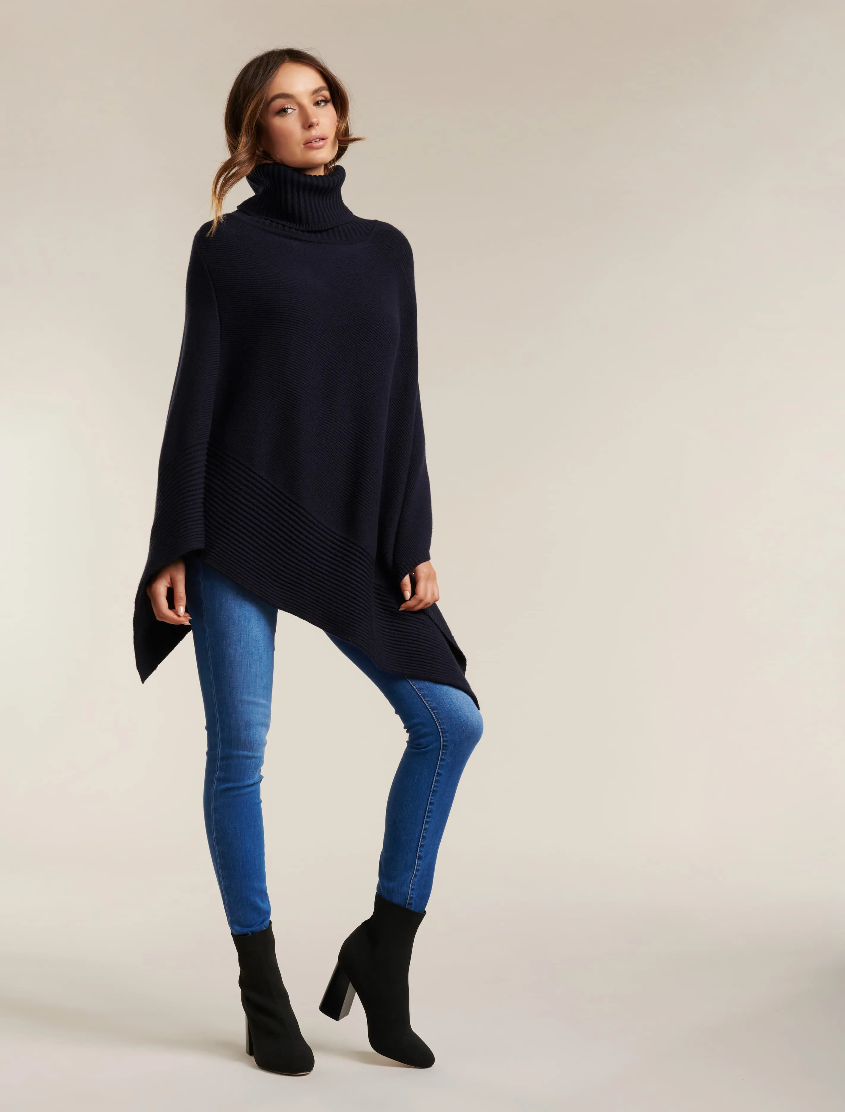 Eve Roll Neck Poncho