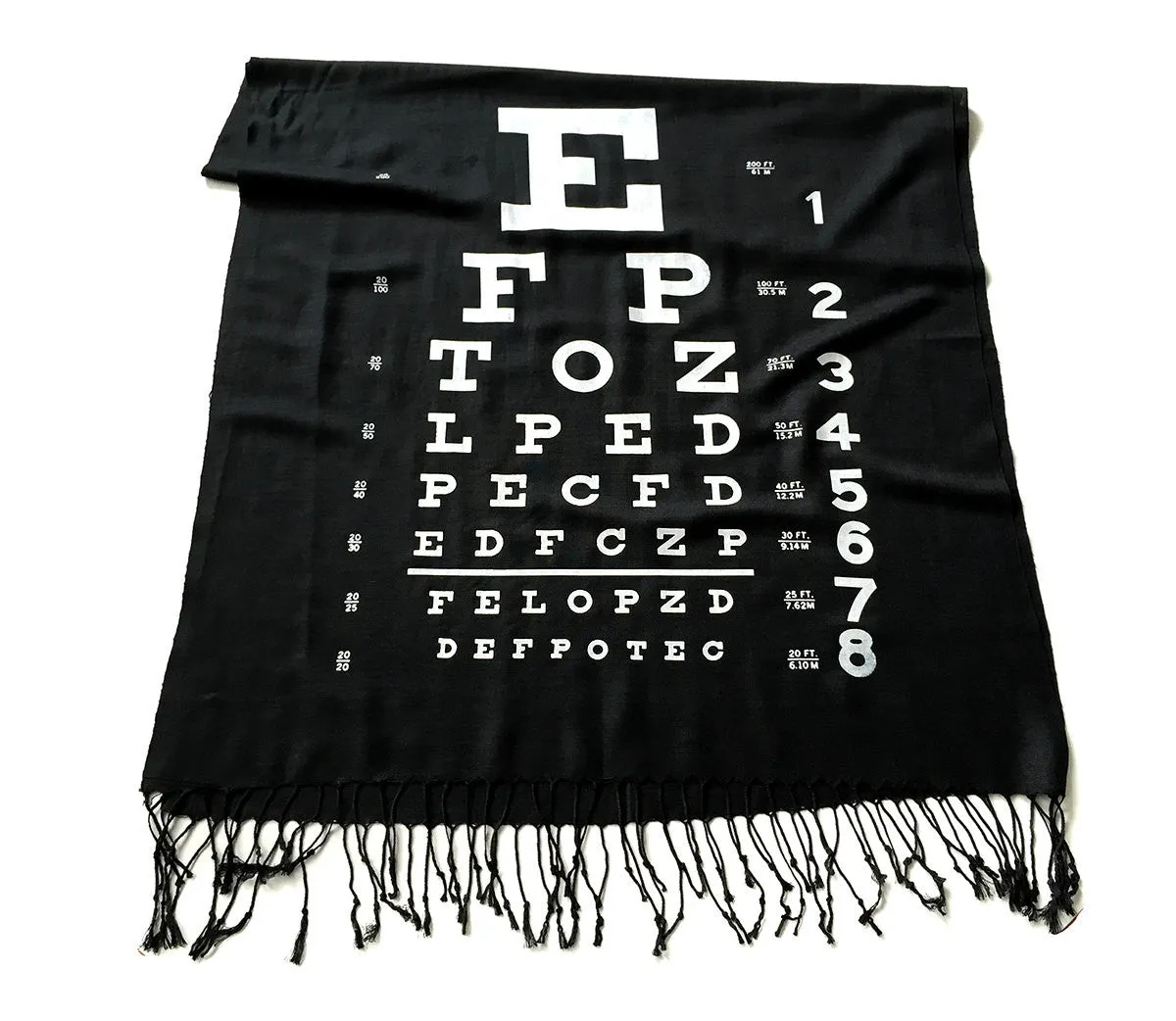 Eye Chart Pashmina Scarf