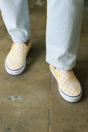 Flax Checkerboard Slip-On