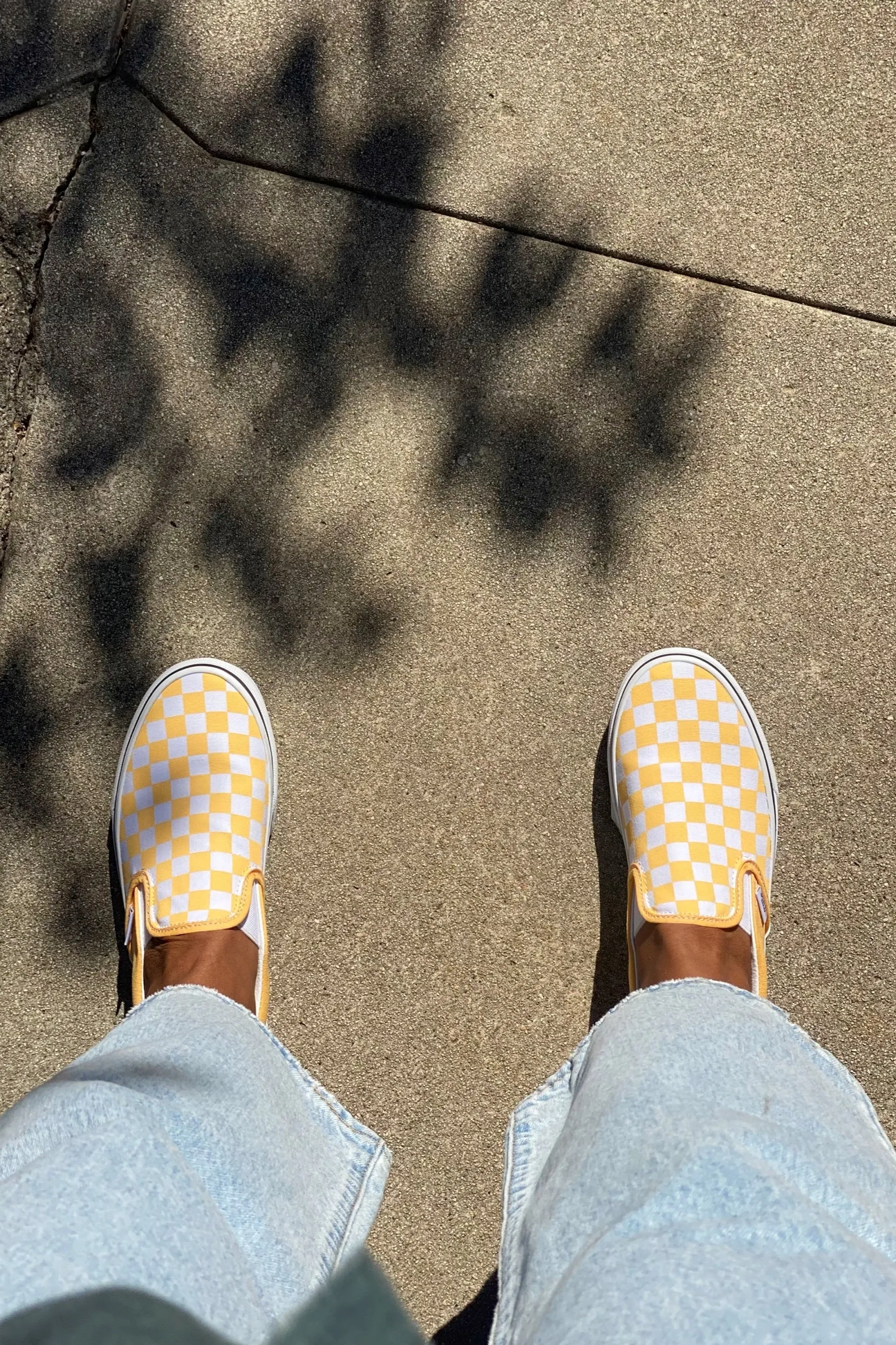 Flax Checkerboard Slip-On