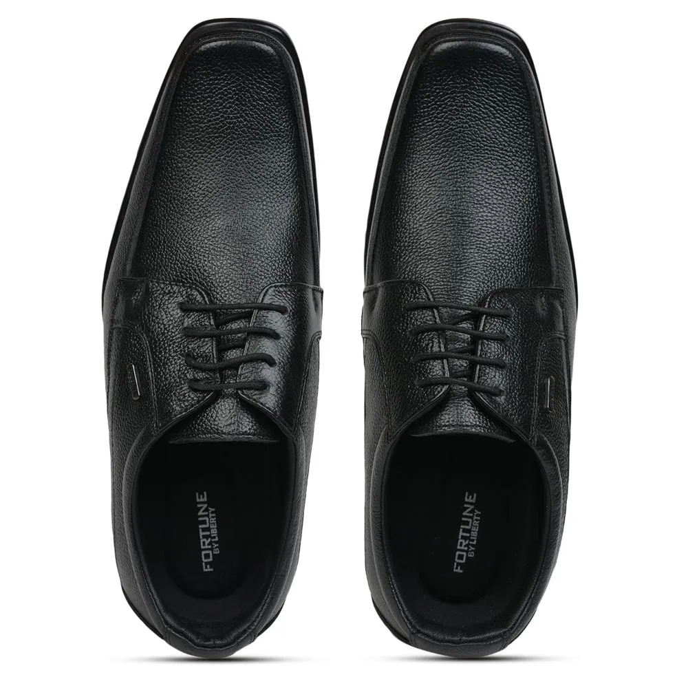 Fortune (Black) Formal Lace Up Shoes For Men AGK-307 By Liberty