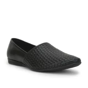 Fortune (Black) Formal Slip on Shoes For Men JPL-247 By Liberty