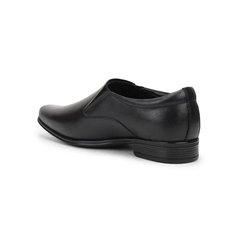 Fortune (Black) Formal Slip on Shoes For Men Uvl-306 By Liberty