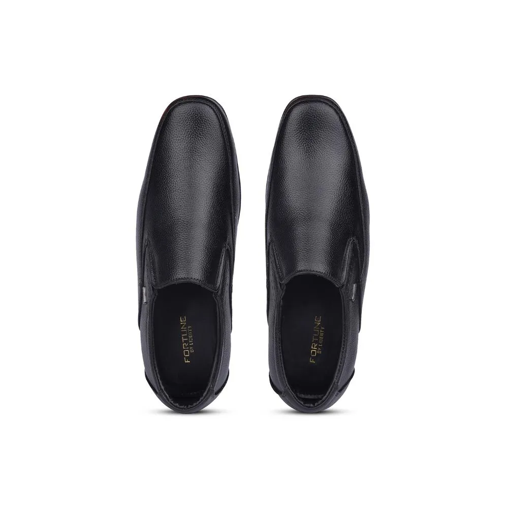 Fortune By Liberty Mens HIL-8 Black Formal Non Lacing Shoes