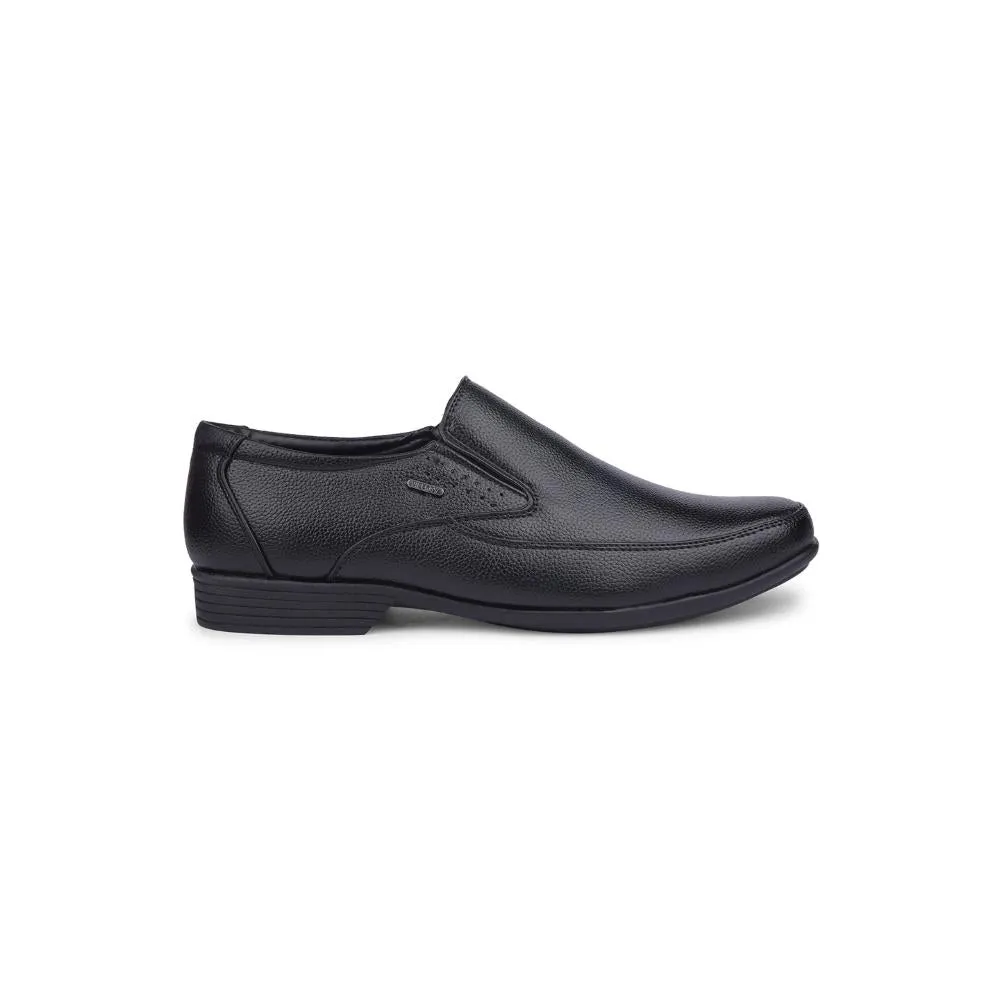 Fortune By Liberty Mens HIL-8 Black Formal Non Lacing Shoes