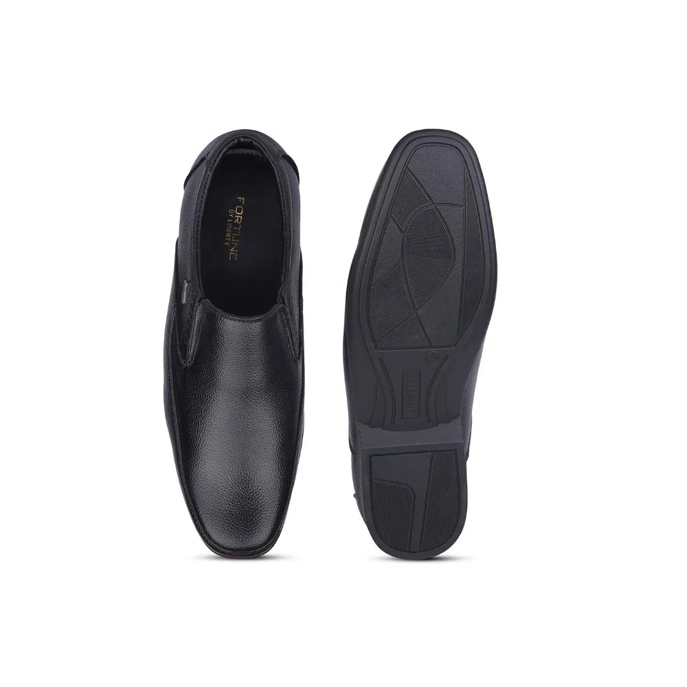 Fortune By Liberty Mens HIL-8 Black Formal Non Lacing Shoes