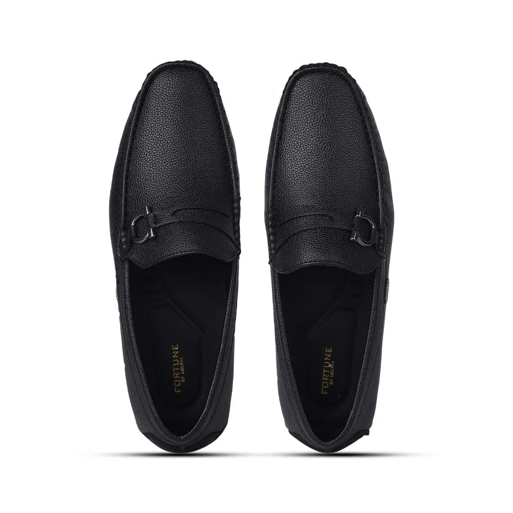 Fortune By Liberty Mens SME-2E Black Formal Loafers