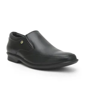 Fortune Formal Non Lacing Shoes For Men (Black) LUCIO-503 By Liberty