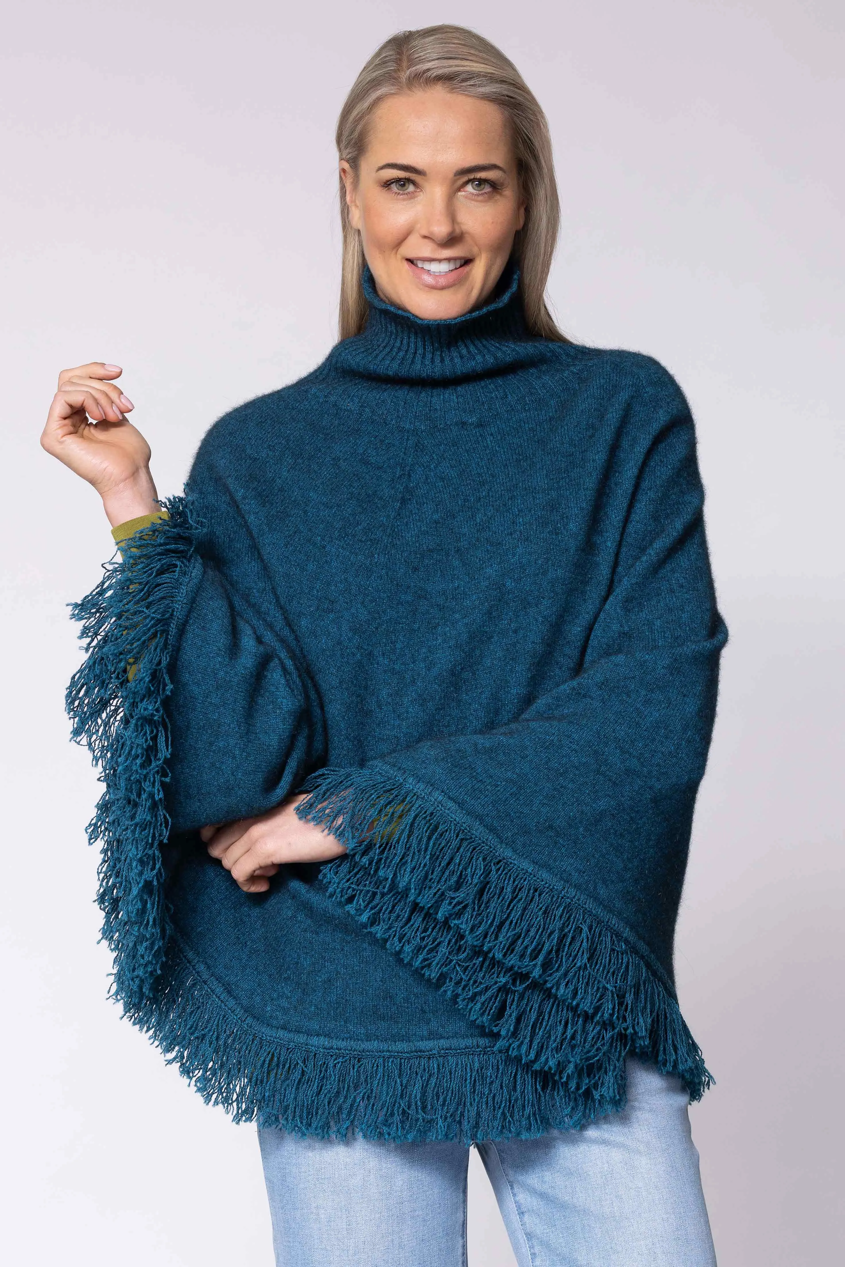 Fringed poncho