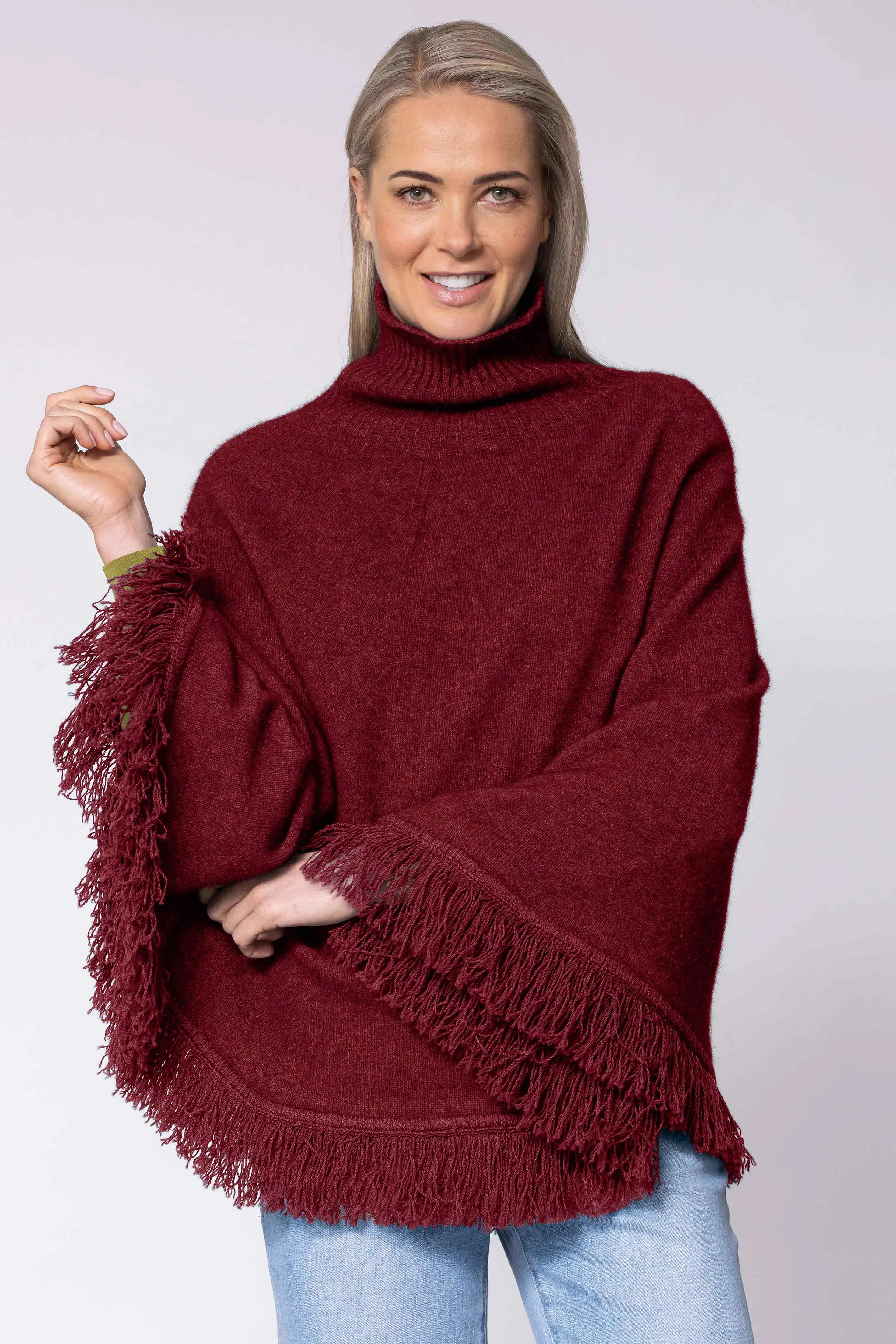 Fringed poncho