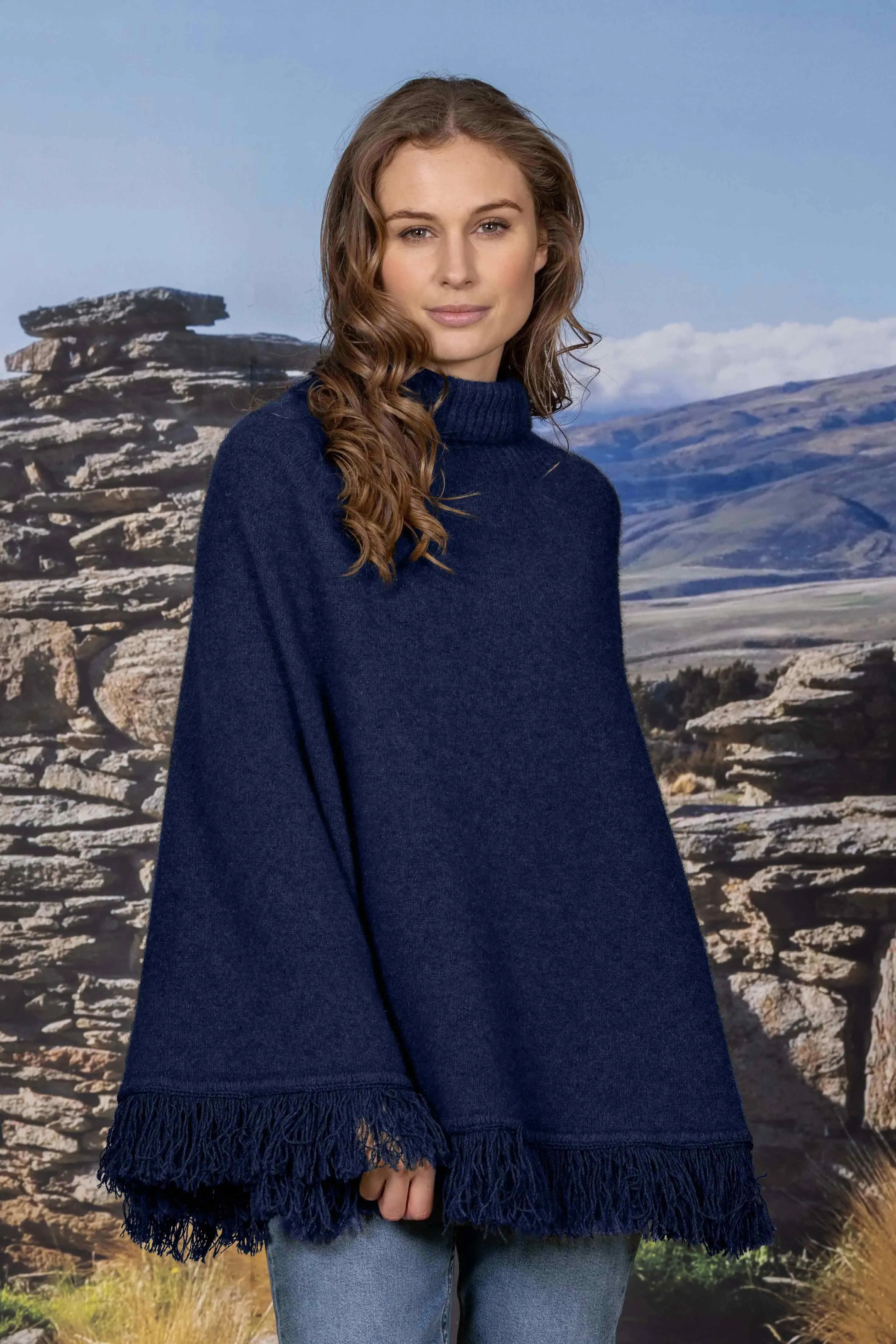 Fringed poncho