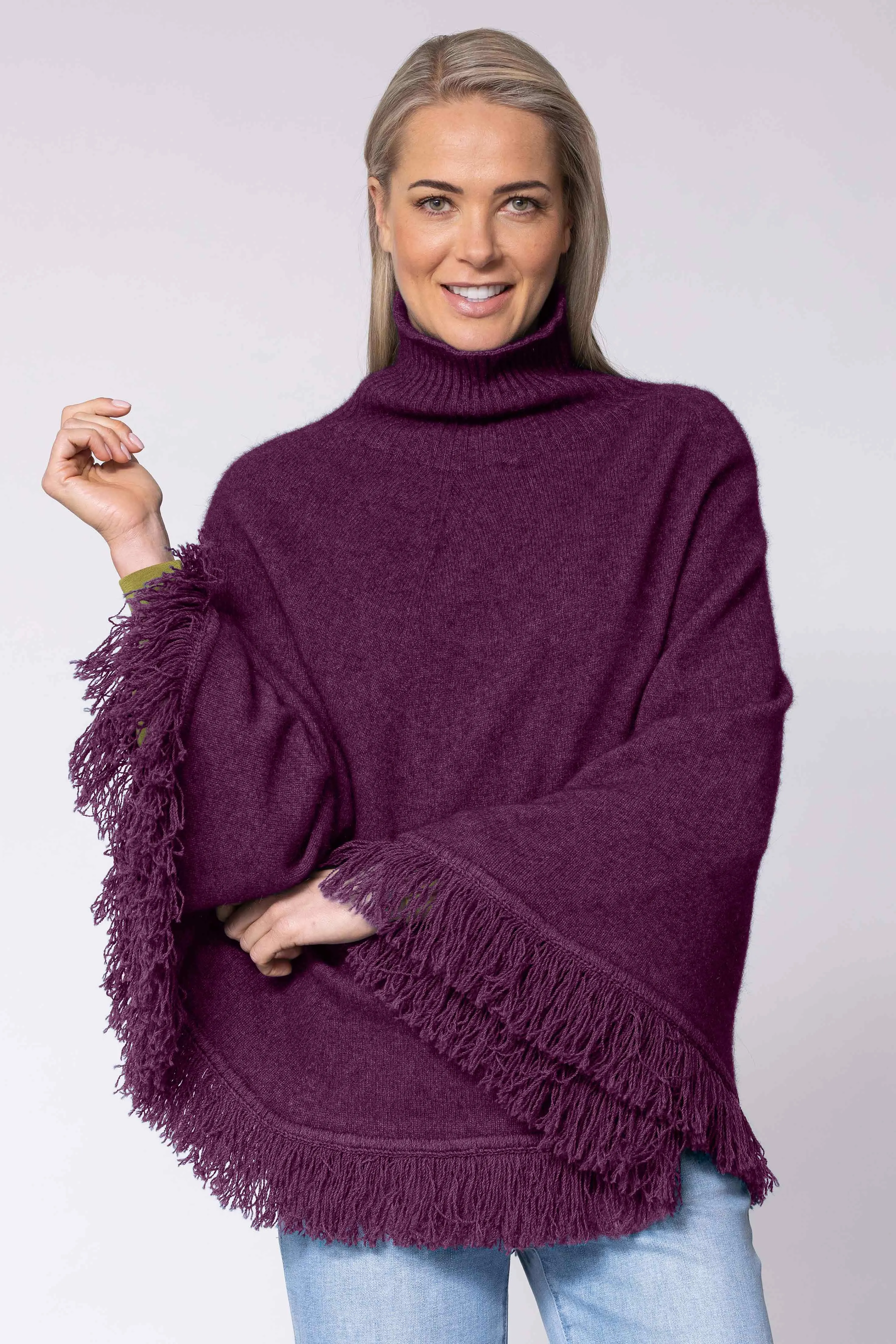 Fringed poncho