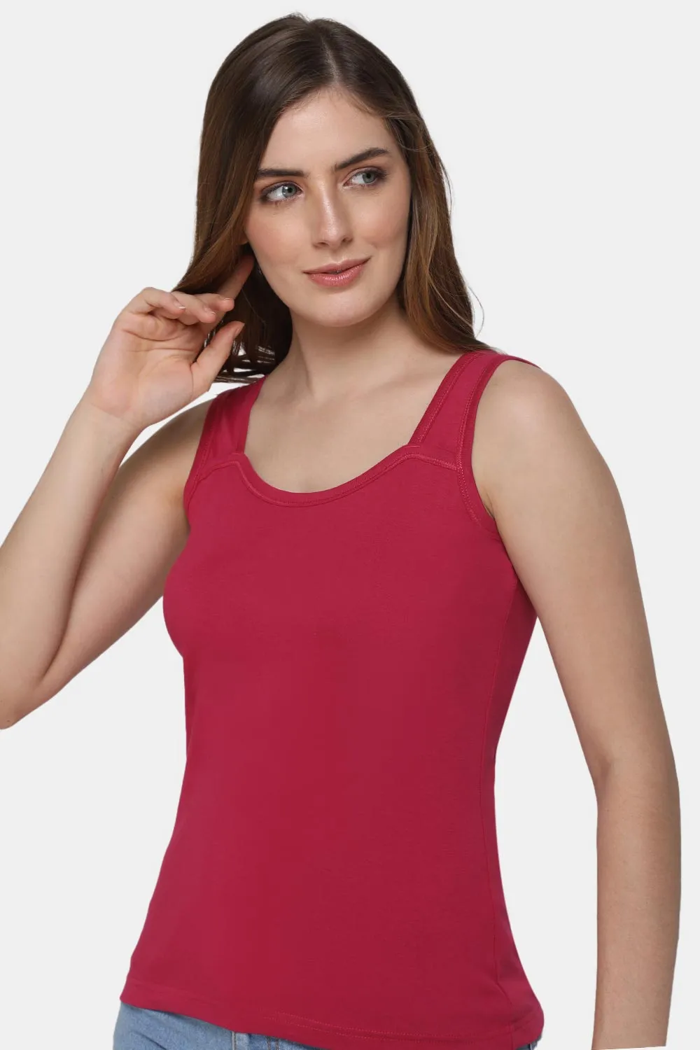 Full Coverage Sweat Absorbent Intimacy Cotton Tanktop - IN07