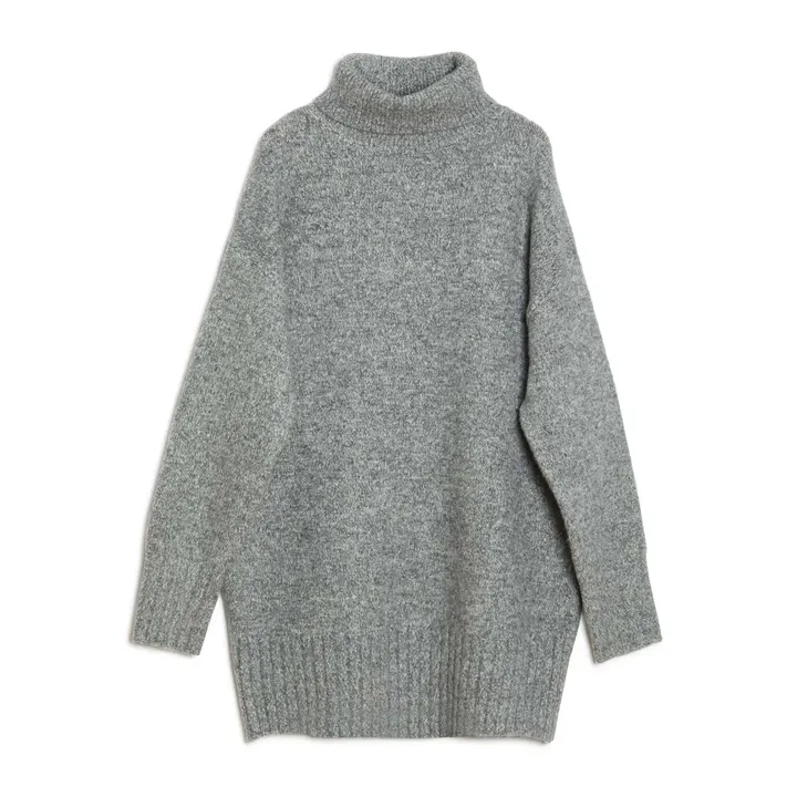 Funnel Neck Short Jumper Dress