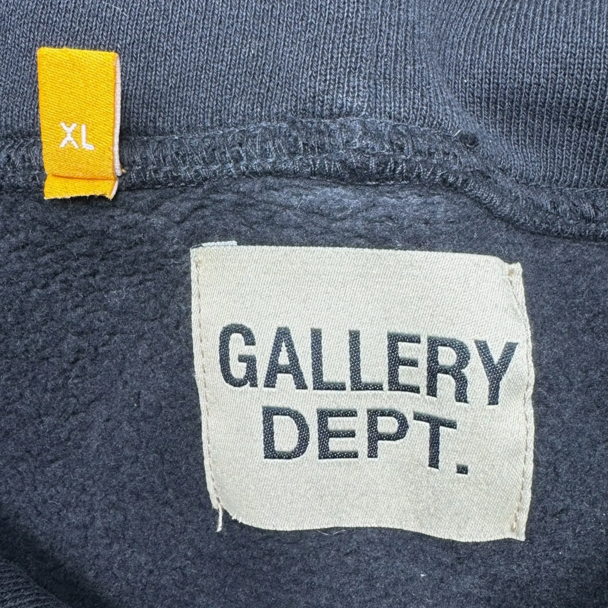 Gallery Department GD Sunfaded Pullover Hooded Sweatshirt Black