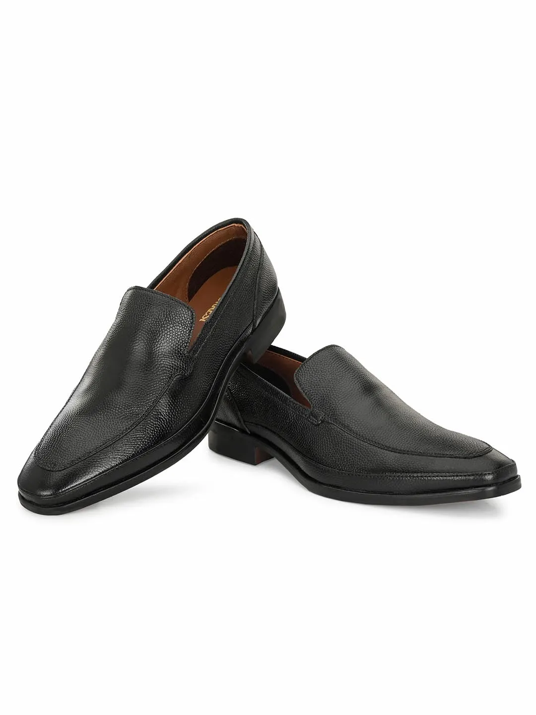 Genuine Laether Black Slipon Formal Shoes