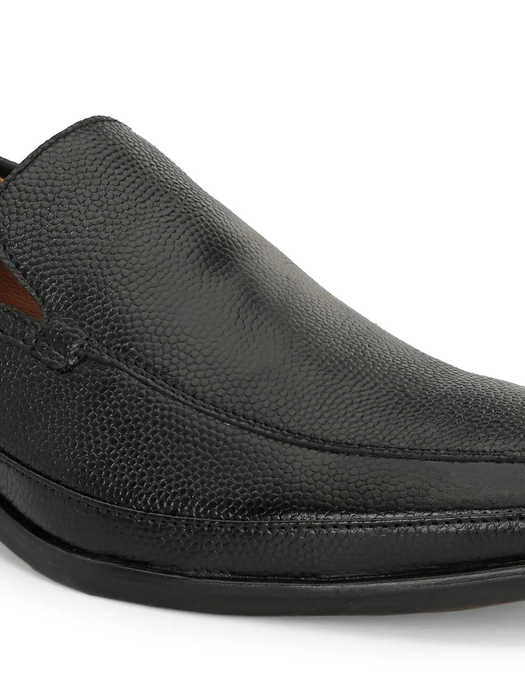 Genuine Laether Black Slipon Formal Shoes