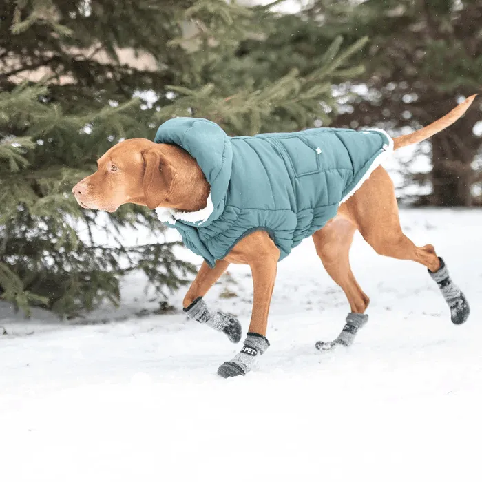 GF Pet Super Puff Parka Teal For Dogs