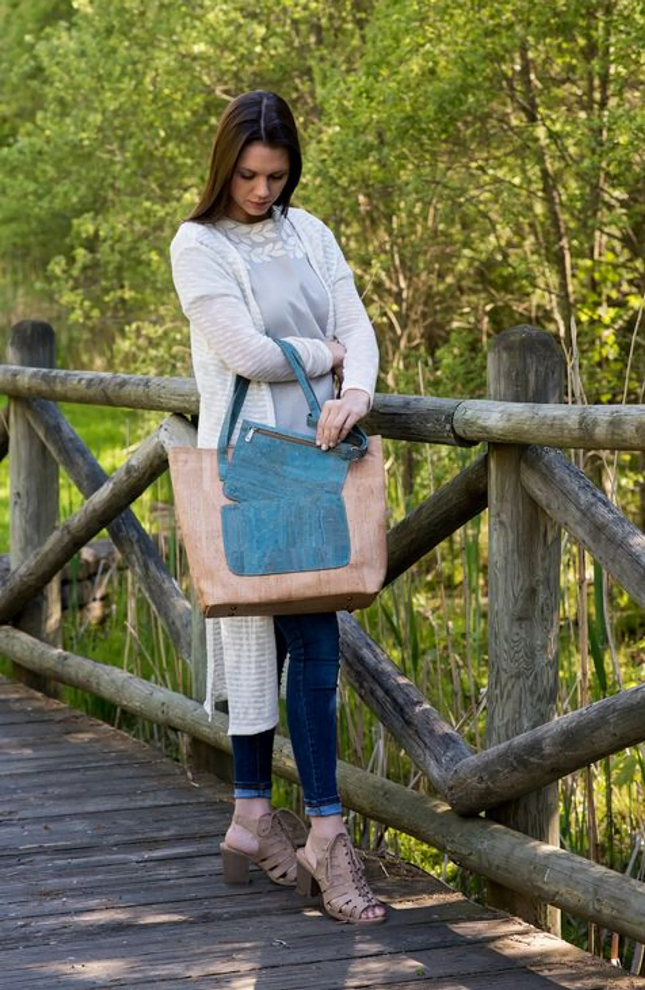 Gina Cork Tote Natural