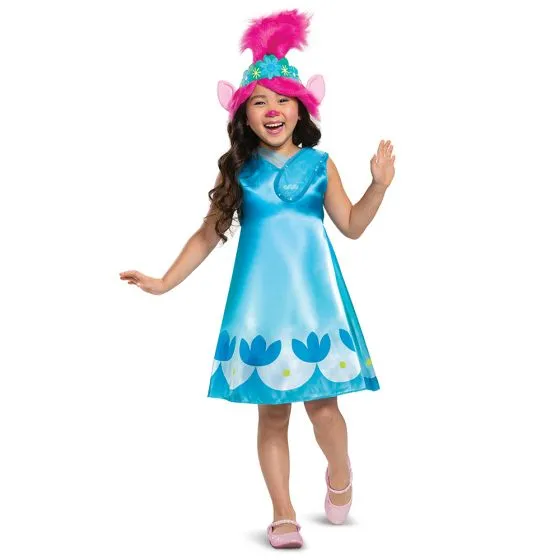 Girls Trolls Classic Poppy Costume