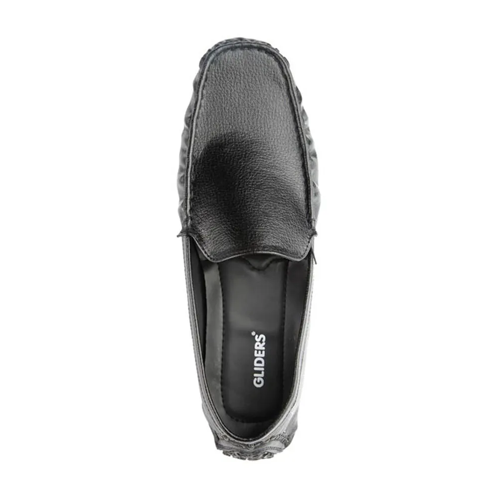 Gliders (Black) Casual Loafer Shoes For Men 2101-01 By Liberty