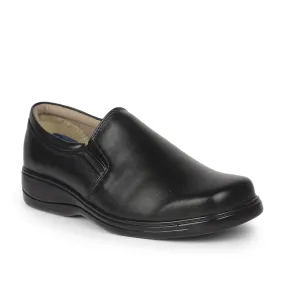 Gliders (Black) Formal Slip on Shoes For Men 2042-01 By Liberty