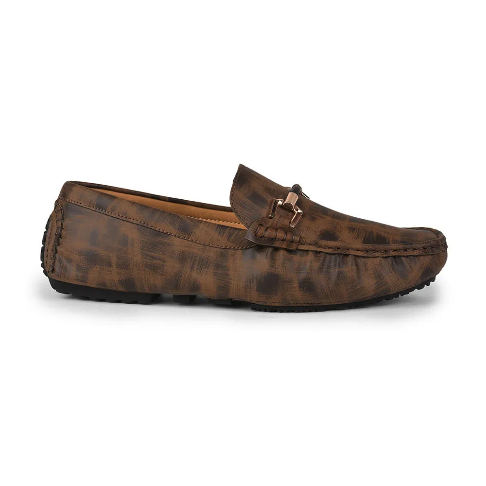 Gliders (Brown) Casual Slip on Loafers Shoes For Men By Liberty