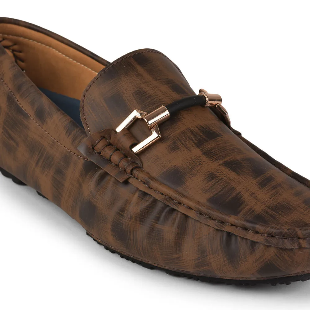 Gliders (Brown) Casual Slip on Loafers Shoes For Men By Liberty