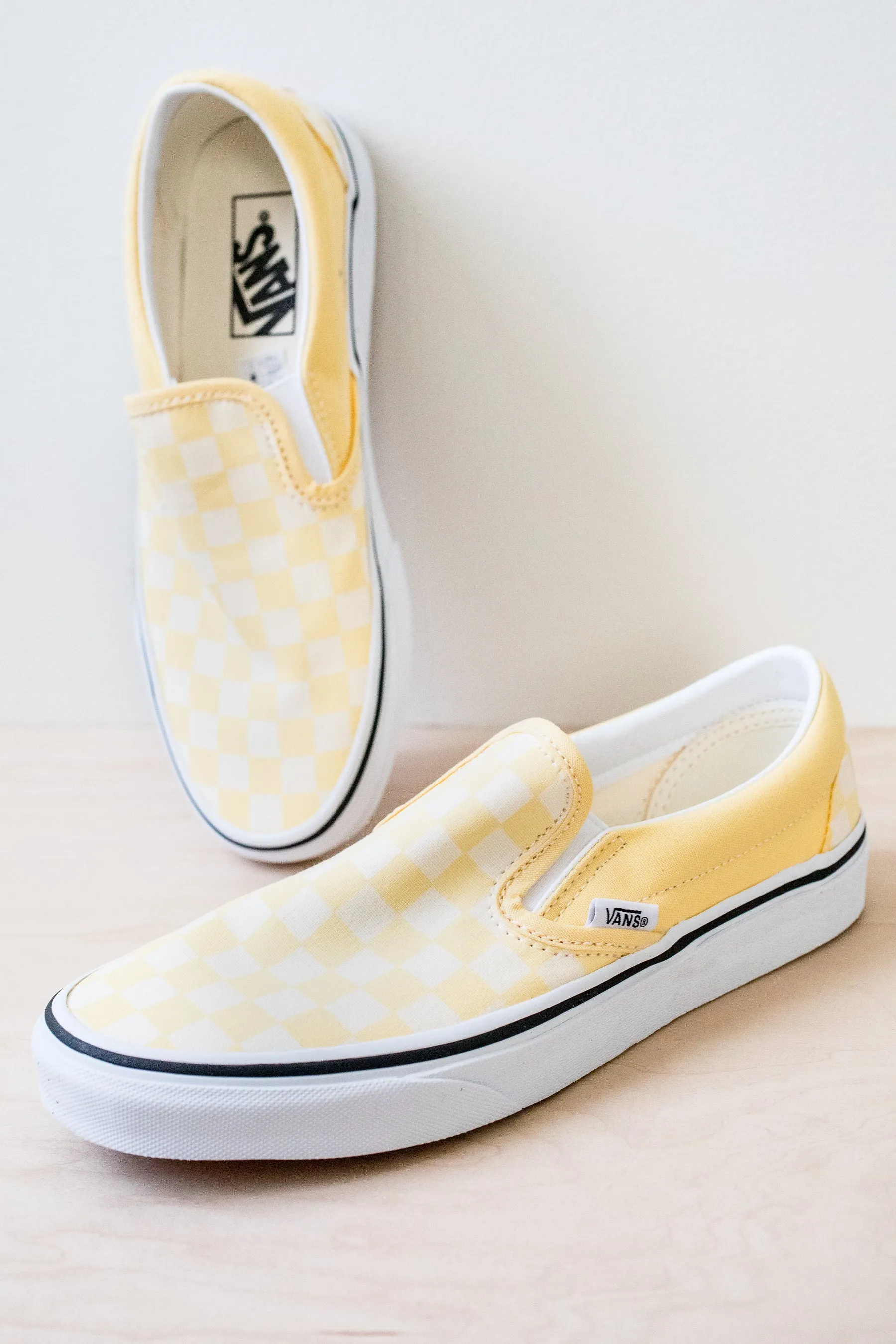 Golden Haze Checkerboard Slip-On