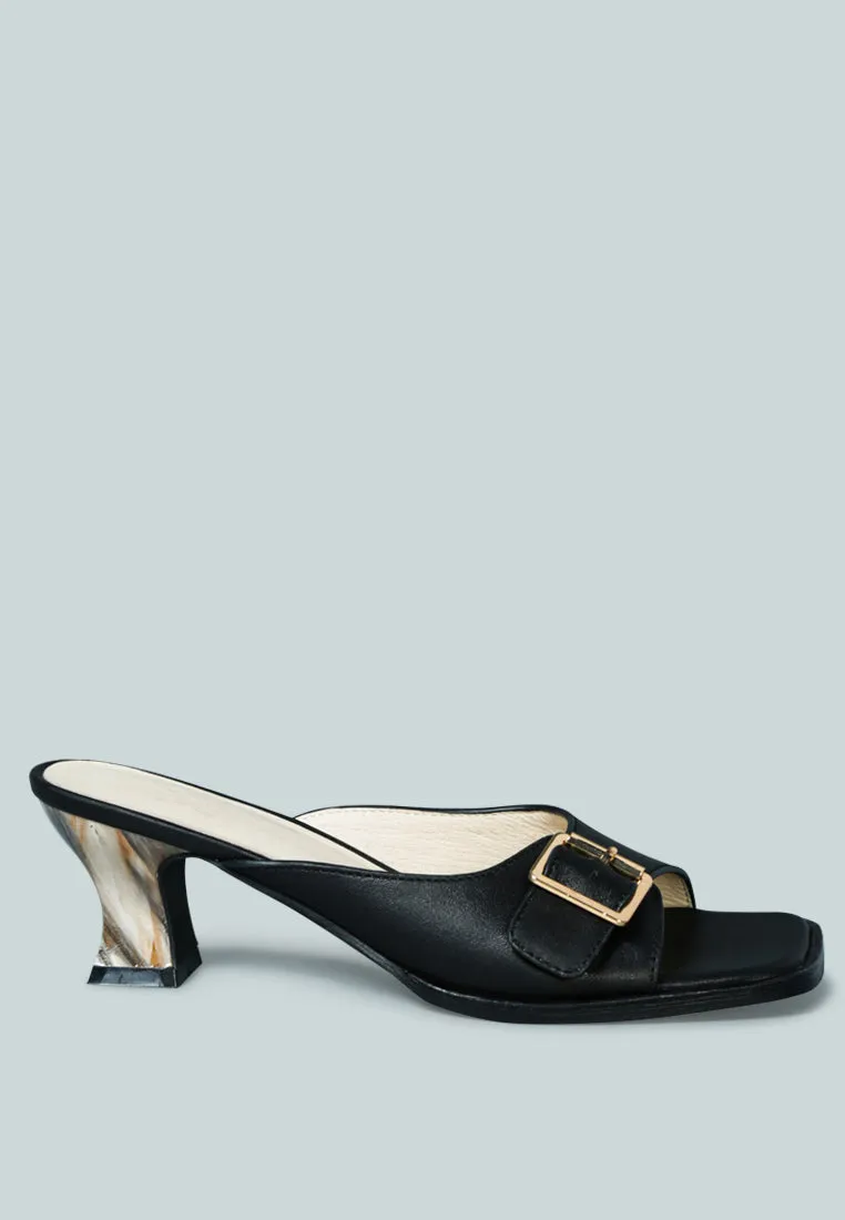 Gomez-Art-Nouveau Leather Slip-On Sandal