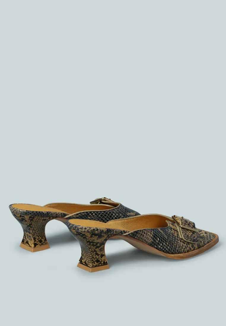 Gomez-Art-Nouveau Leather Slip-On Sandal