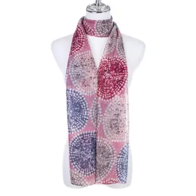 Gracie Dot Pink Scarf