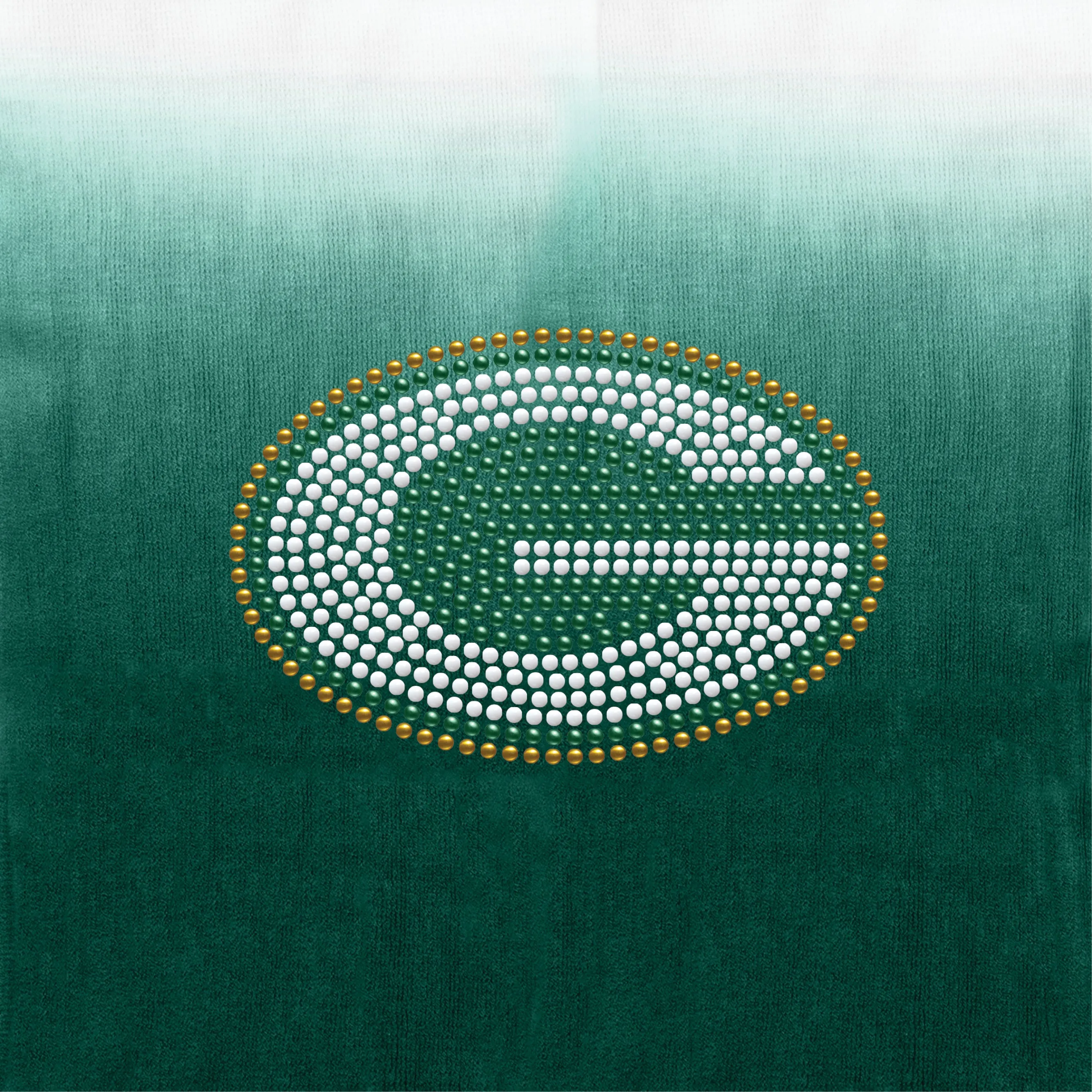 Green Bay Packers Dip Dye Poncho