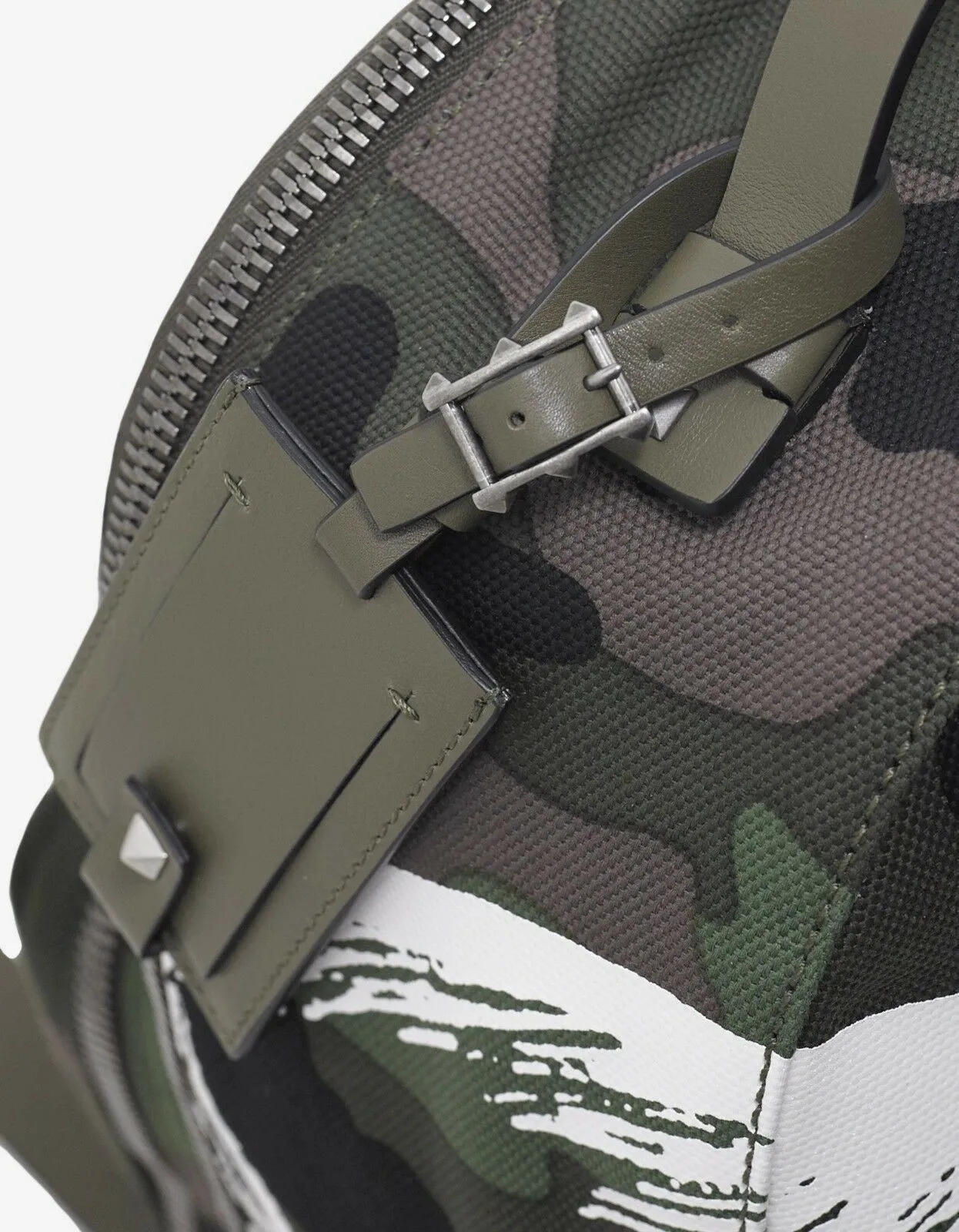 Green Camo Panther Print Backpack