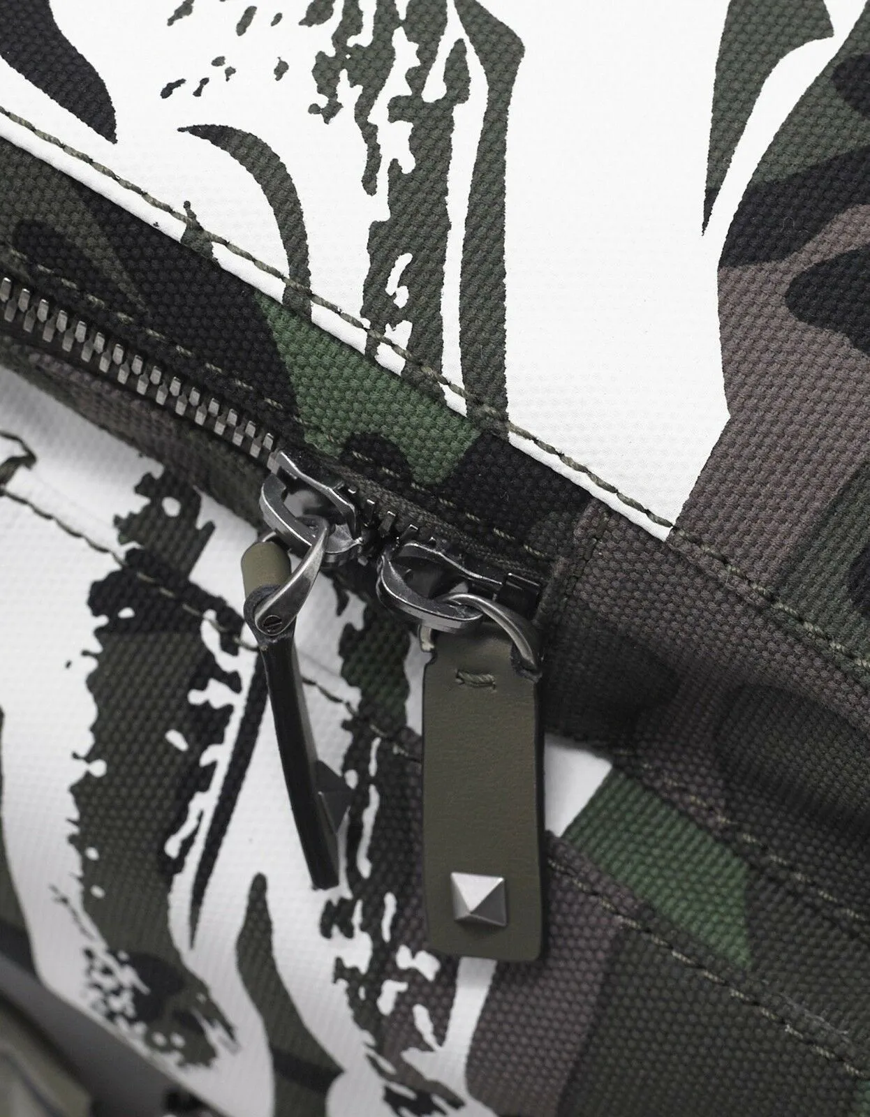 Green Camo Panther Print Backpack