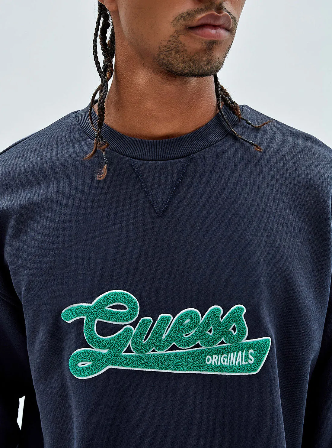 Guess Originals Blue Collegiate Jumper