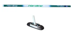 Hardline 1 1/8" IcePad2 Emerald Curling Broom