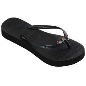 Havaianas Womens Slim Flatform Luxury Sandal Black