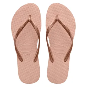 Havaianas Womens Slim Flip Flop Sandals - Ballet Rose