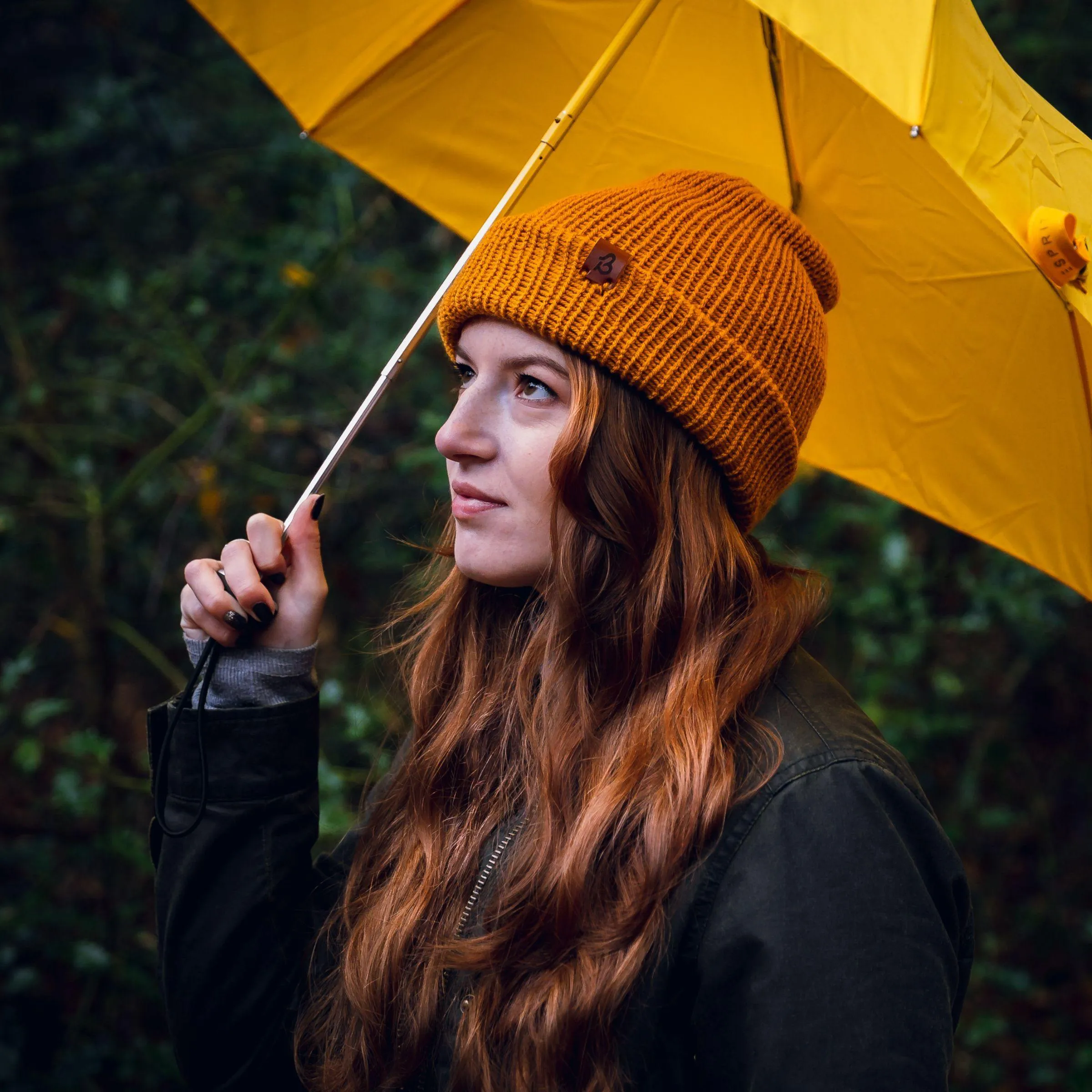 Hazel Brown Wooly Beanie Hat