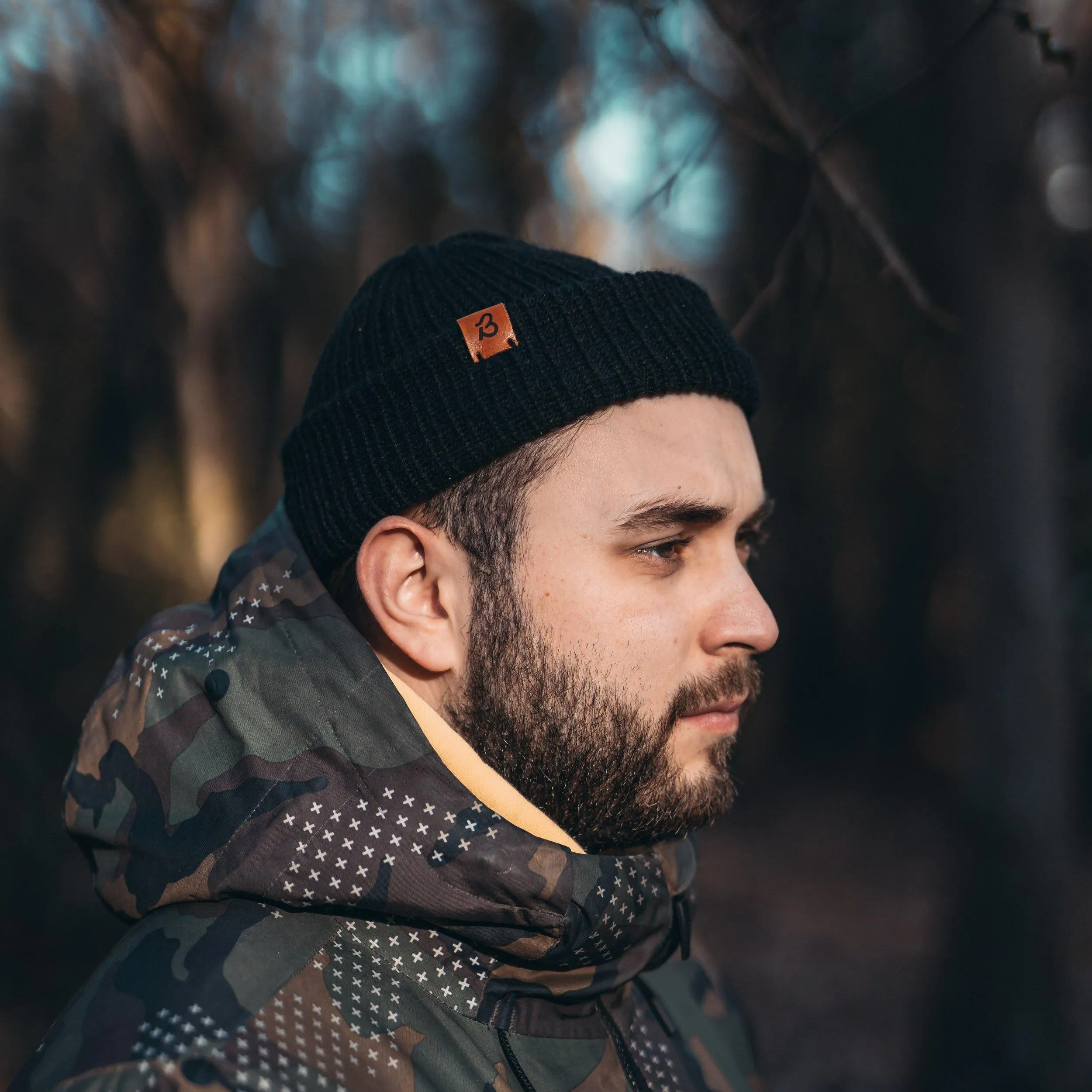 Hazel Brown Wooly Beanie Hat