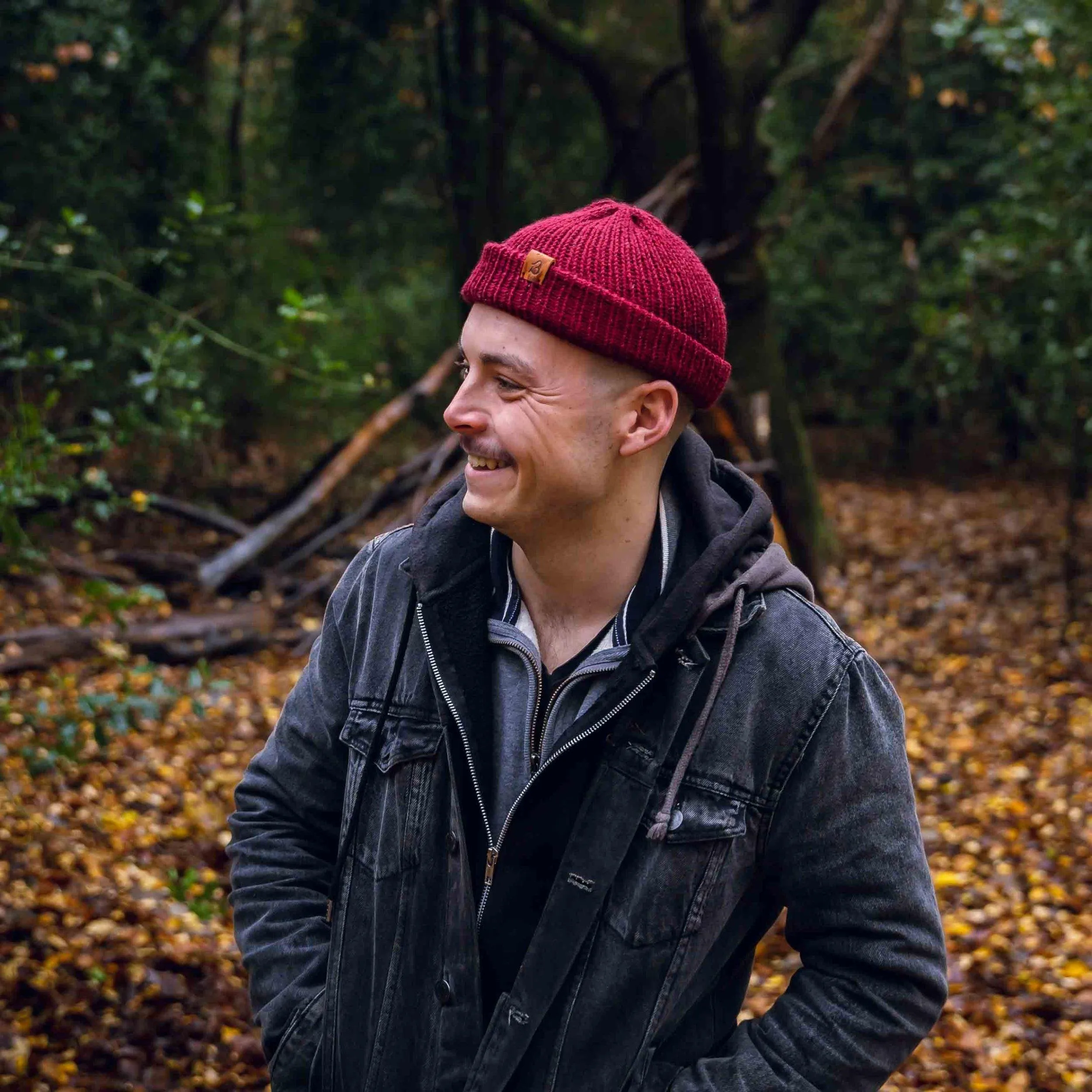 Hazel Brown Wooly Beanie Hat