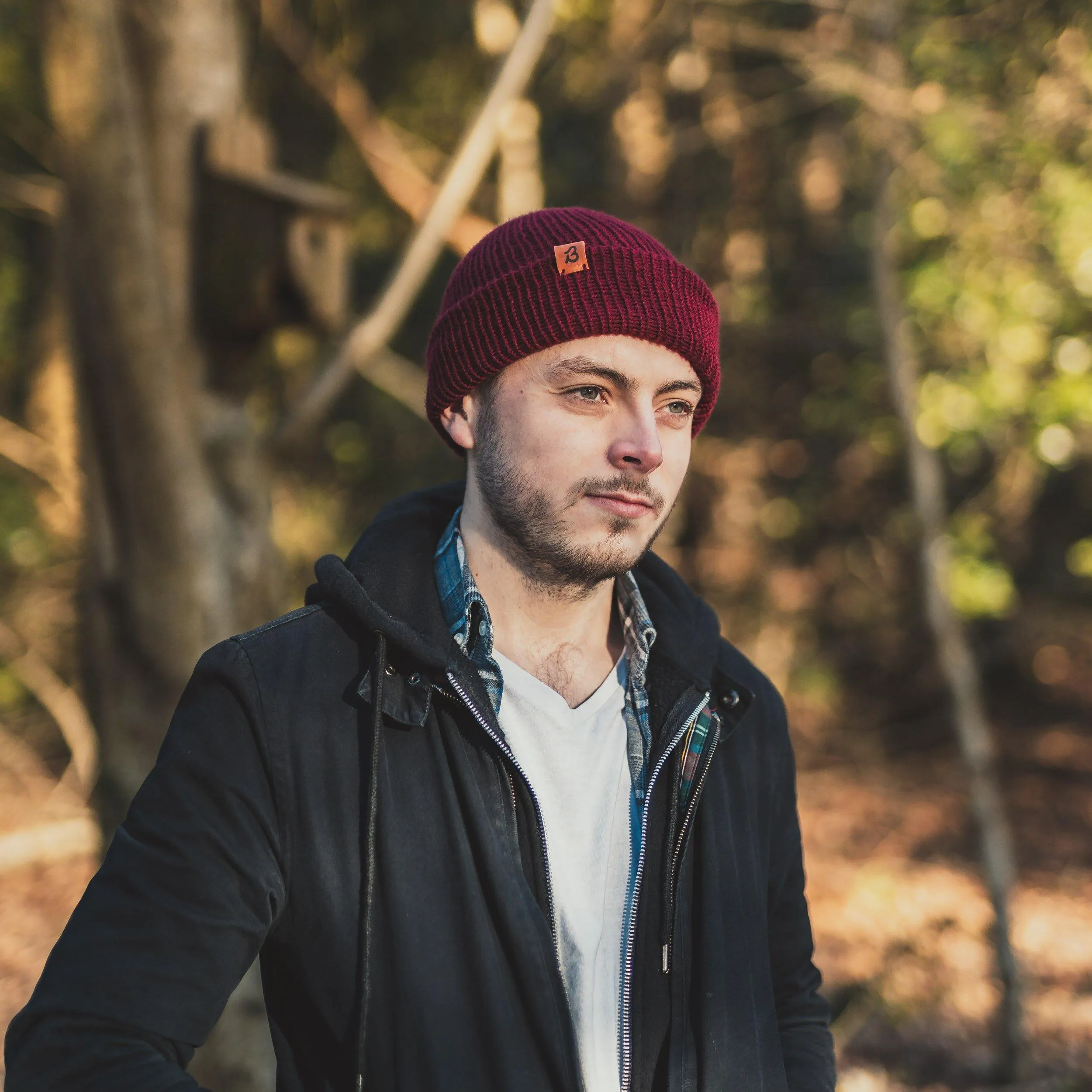 Hazel Brown Wooly Beanie Hat