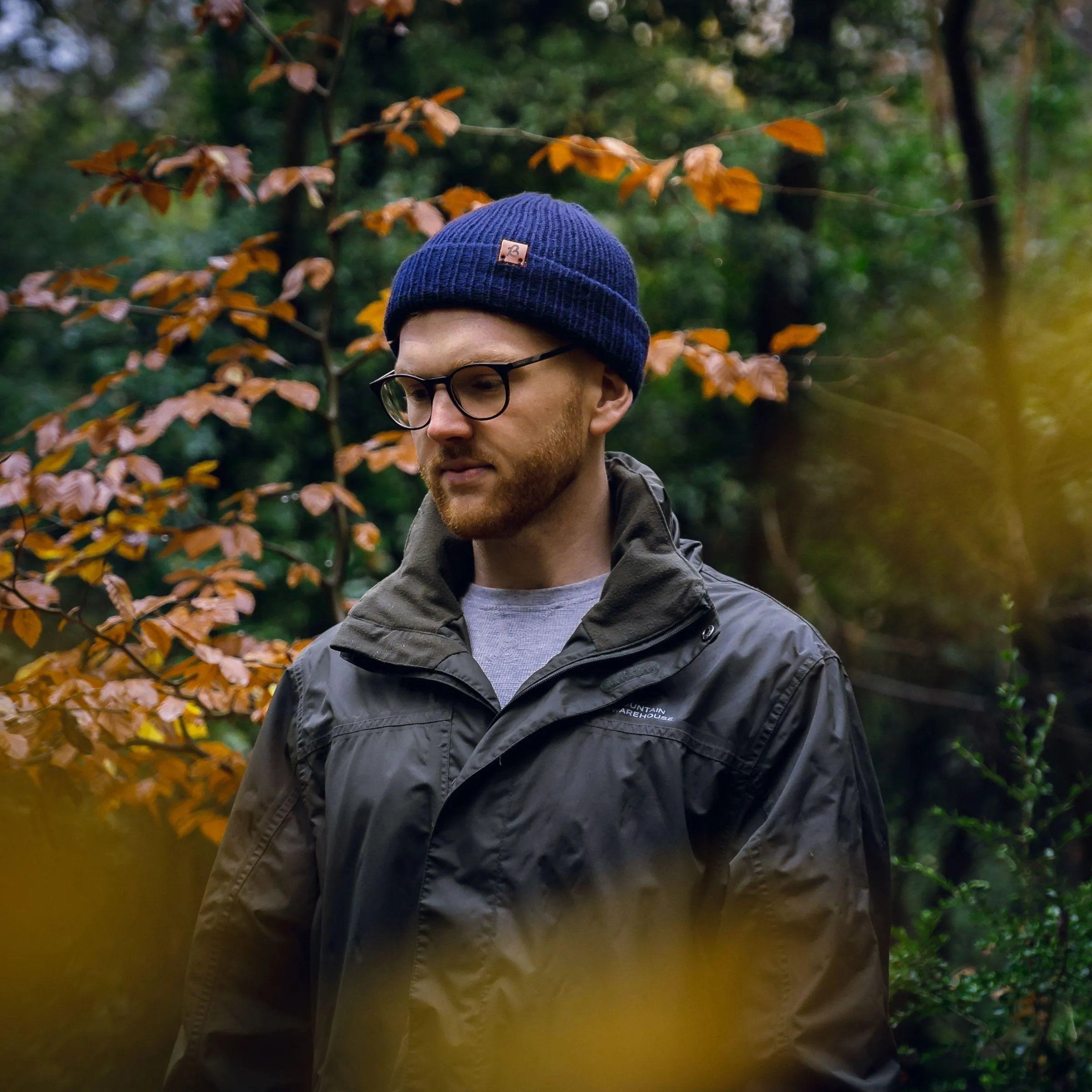 Hazel Brown Wooly Beanie Hat