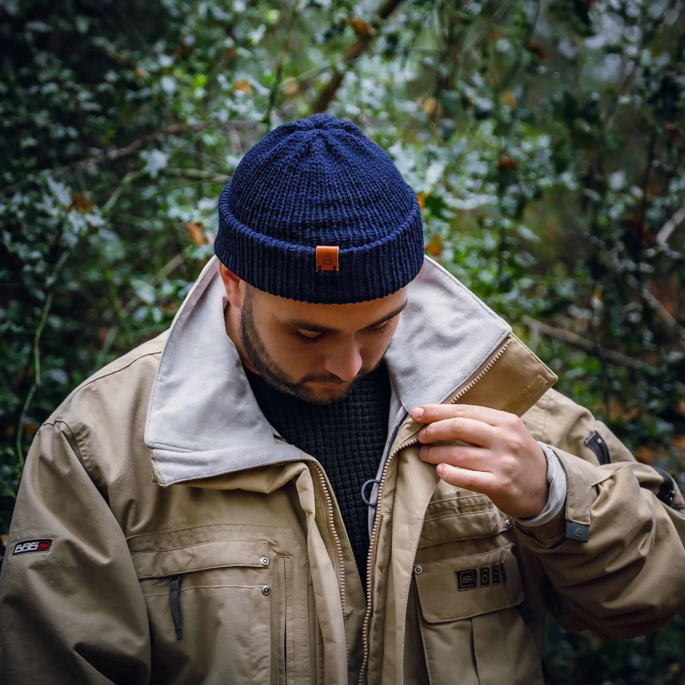 Hazel Brown Wooly Beanie Hat