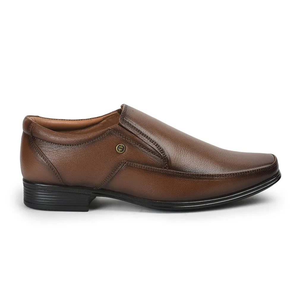 Healers By Liberty Men UVL-128 Tan Formal Non Lacing Shoes