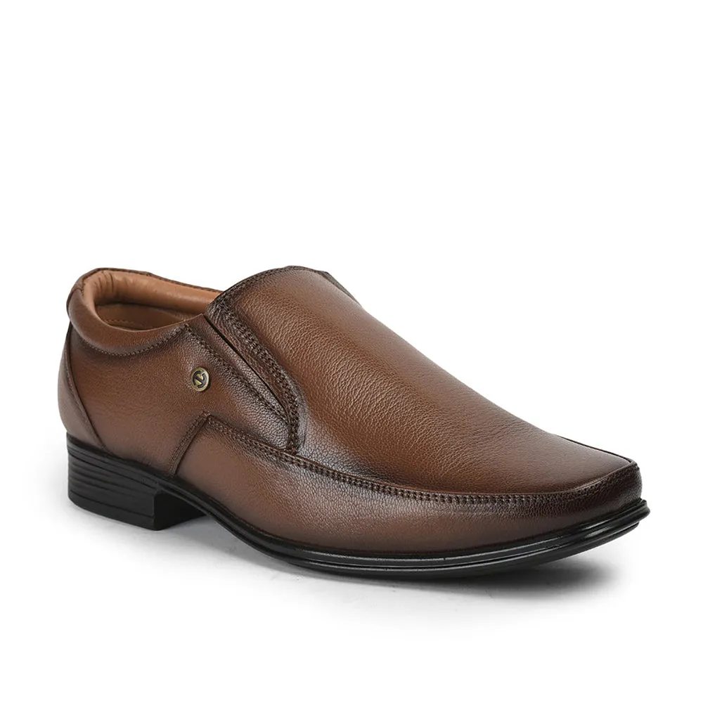 Healers By Liberty Men UVL-128 Tan Formal Non Lacing Shoes