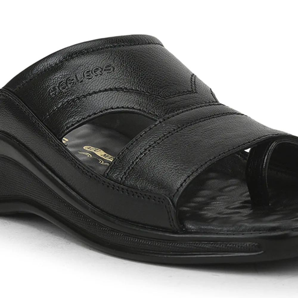 Healers Casual Slippers For Men (Black) 2050-803D By Liberty